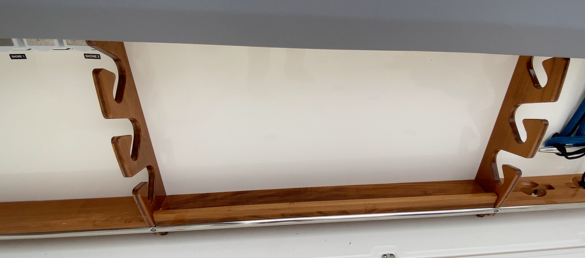 gunwale rack, teak package, 50th Anniversary Edition