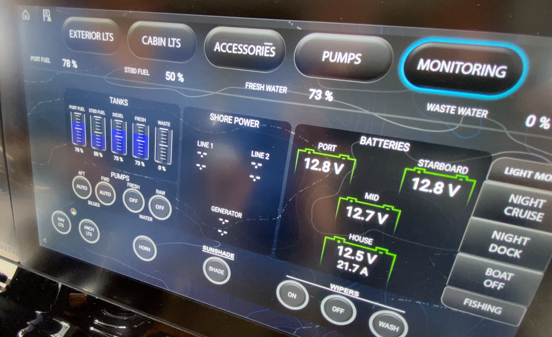 glass dash, graphic interface