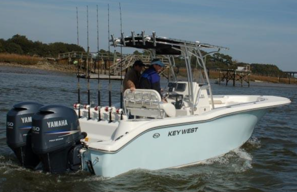 Key West 244, center console boat, fishing boat
