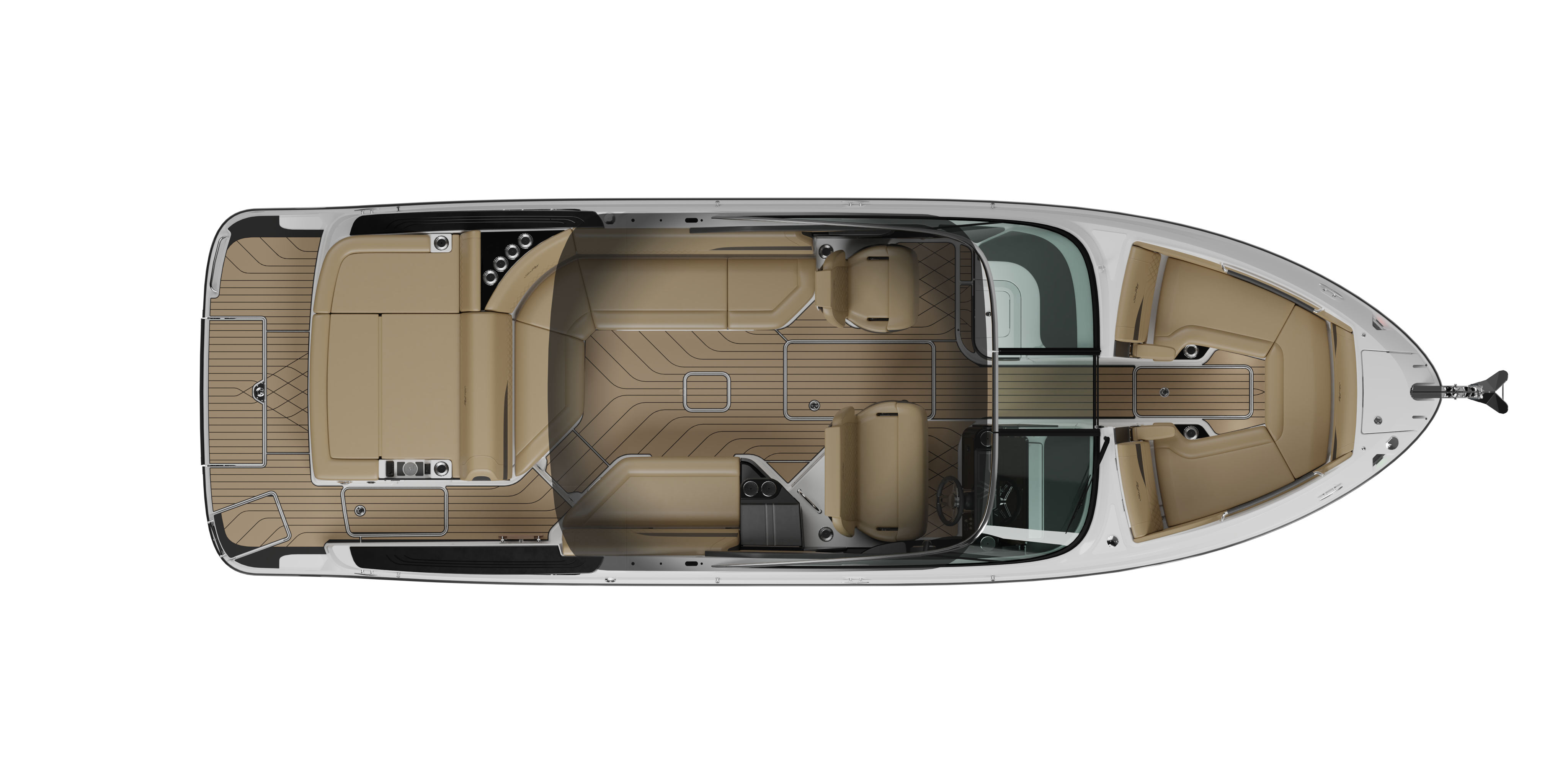 SeaRay SLX 280 sterndrive floorplan