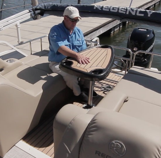 12 Important Things to Look for in a Pontoon Boat aft table