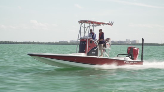 Tiburon ZX-25 shallow water run
