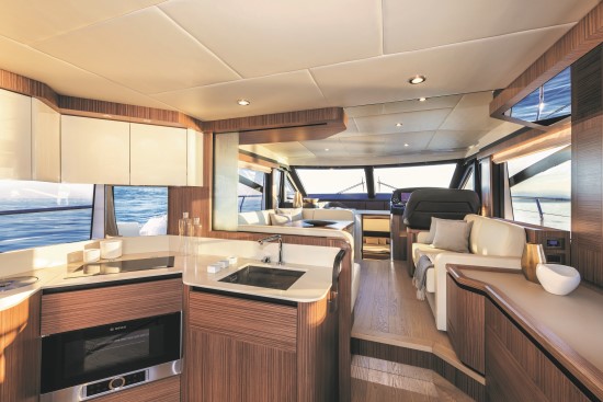 Absolute 58 Fly galley location