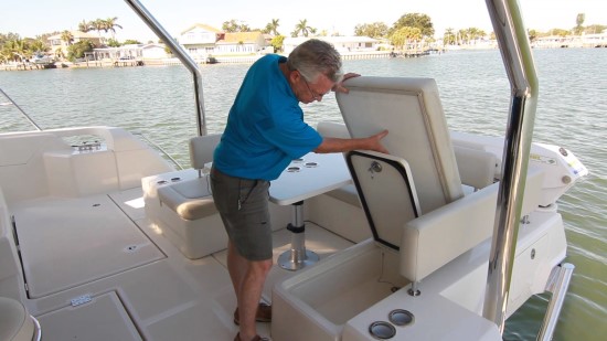 Aquila 44 port side seat