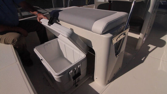 Boston Whaler 210 Dauntless carry on cooler