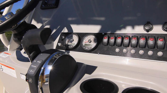 Boston Whaler 210 Dauntless dual gauges