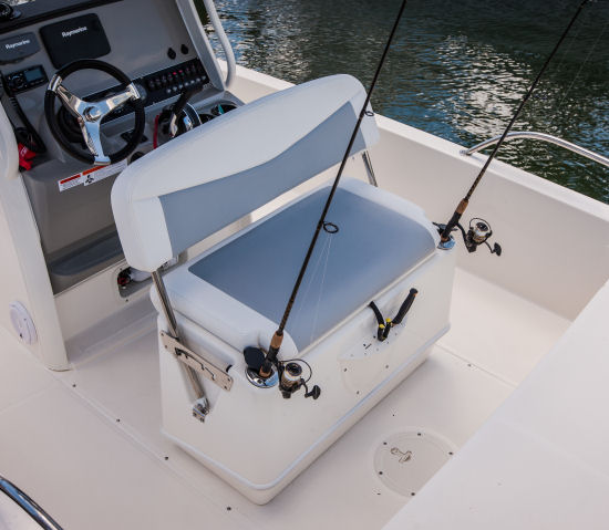 Boston Whaler 210 Dauntless helm livewell