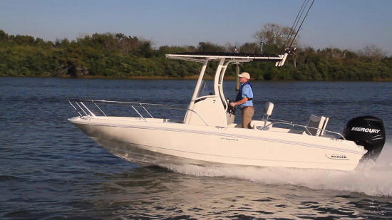 Boston Whaler 210 Dauntless running shot