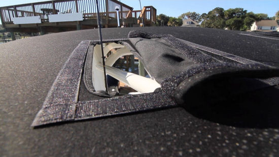 Boston Whaler 210 Dauntless velcro flap