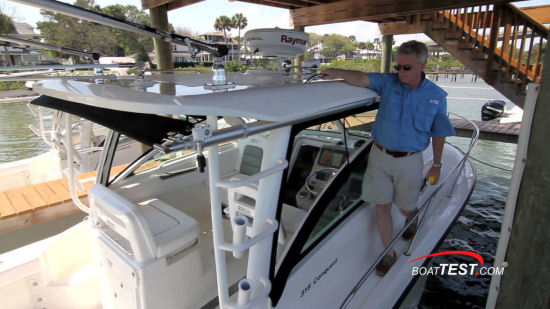 Boston Whaler 315 Conquest Pilothouse side rails