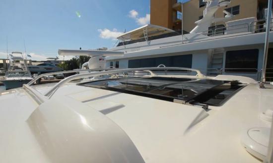 Boston Whaler 380 Realm board rack