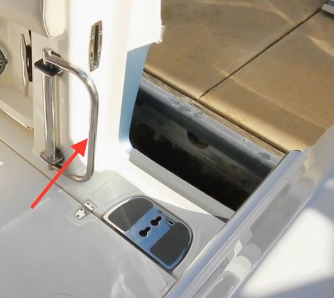 Boston Whaler 380 Realm door handle