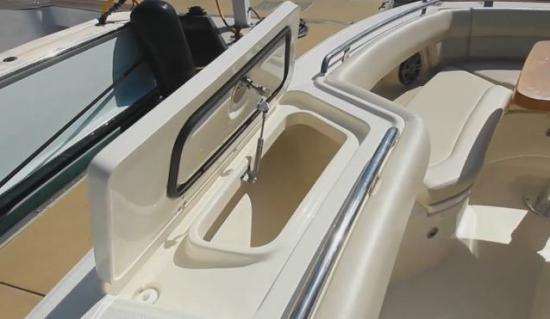 Boston Whaler 380 Realm forward cooler