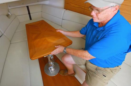 Boston Whaler 380 Realm table