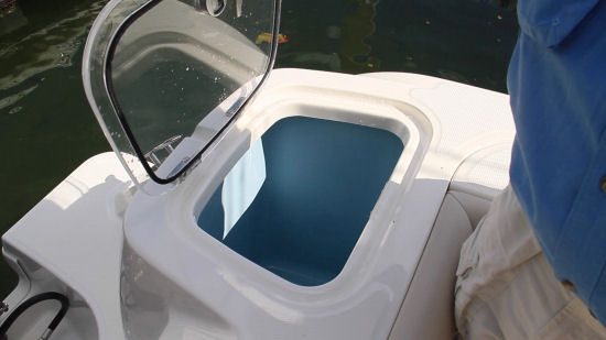 Boston Whaler 420 Outrage transom livewell
