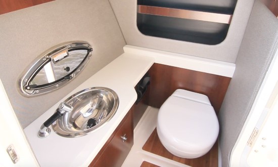 Chaparral 287 SSX electric toilet