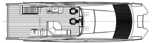 Cheoy Lee CLA 76 Flybridge layout
