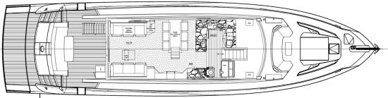 Cheoy Lee CLA 76 Flybridge layout