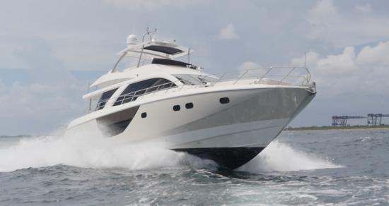 Cheoy Lee CLA 76 Flybridge running