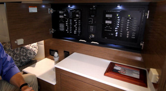 Cruisers Yachts 390 Express Coupe electrical panel