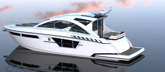 Cruisers Yachts 54 Cantius profile shot