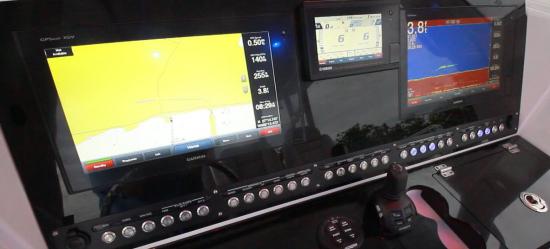 Everglades 335CC helm screens