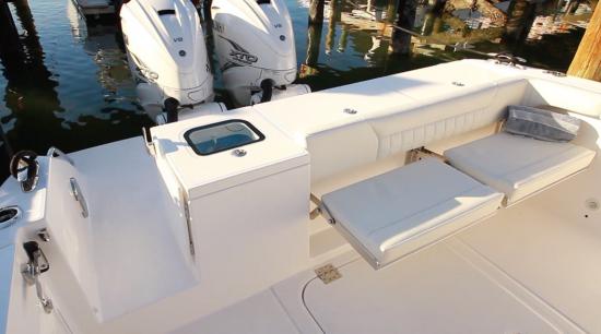 Everglades 340DC aft seats