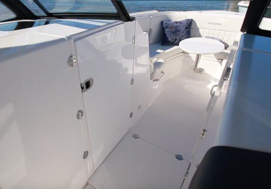 Everglades 340DC bow passage