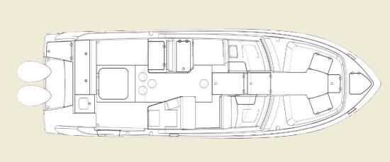 Everglades 340DC deck layout