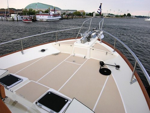 Fleming 55 teak decks