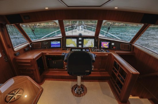 Fleming 58 helm controls