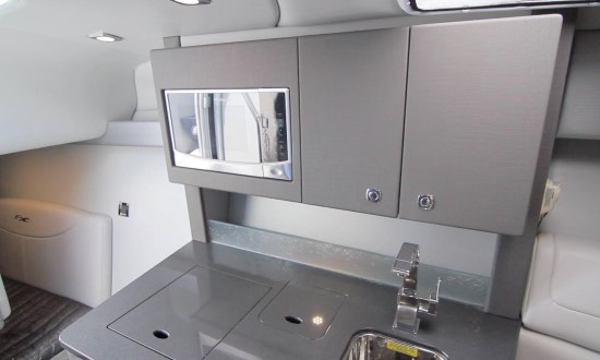 Formula 350 Sun Sport compact sized galley