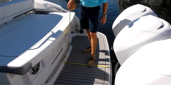 Formula 350 CBR OB swim platform