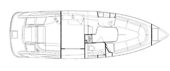 Formula 350 Sun Sport deck plan