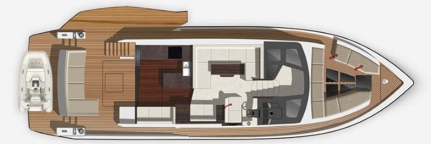 Galeon 500 Fly deck