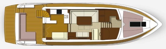 Galeon 560 Skydeck Galley Location