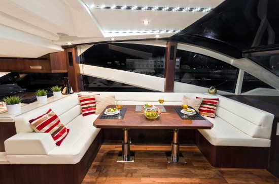 Galeon 560 Skydeck Salon Seating