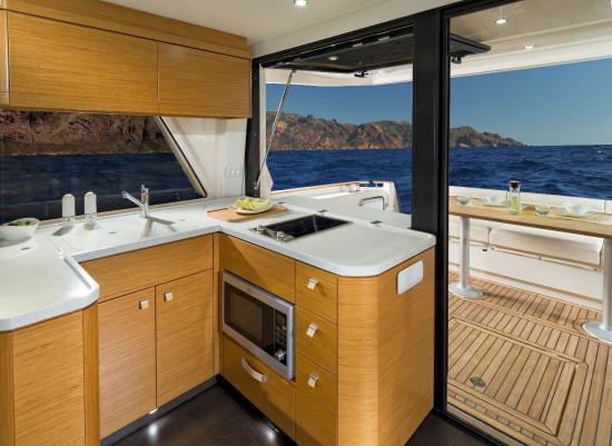 Greenline 48 Fly door