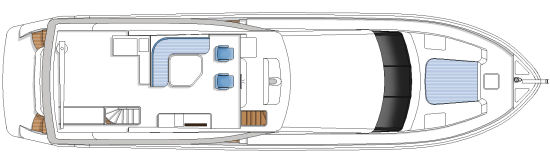 Hampton 650 flybridge layout
