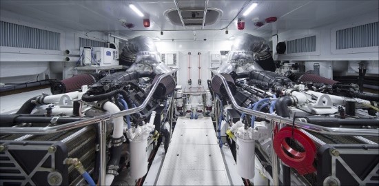 Hargrave 100 Sassy engine room