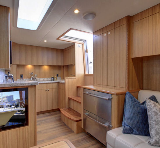 Hatteras 45 Express refrigerated storage