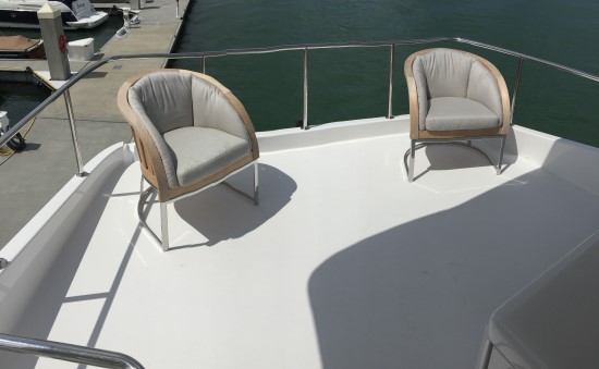 Hatteras 60 Motor Yacht aft deck