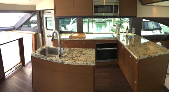 Hatteras 60 Motor Yacht galley