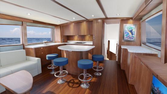 Hatteras GT59 cabin