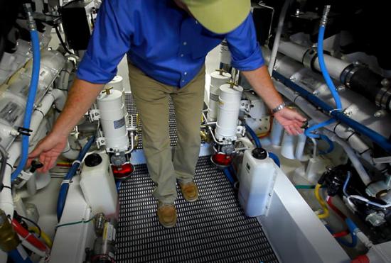 Hatteras GT59 engine checks
