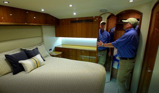 Hatteras GT59 master stateroom