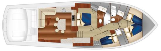 Hatteras GT59 3 stateroom