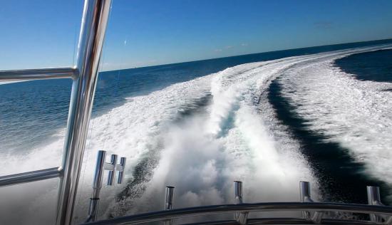 Hatteras GT59 planing speeds