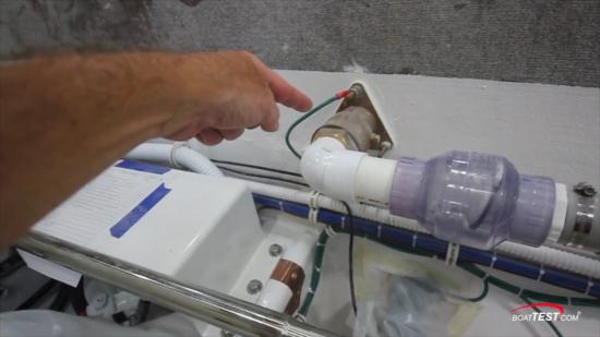 Hatteras Plumbing and Wiring Connection