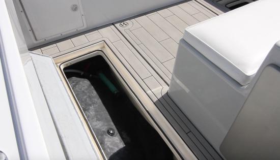 Jaguar J32 in deck storage